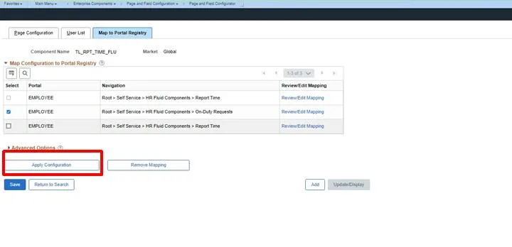 Page and field configurator peoplesoft
